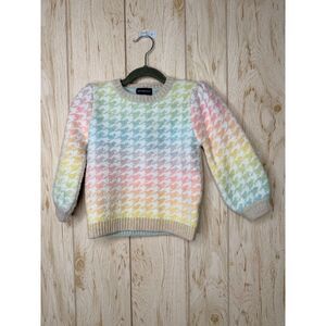 Andy & Evan Houndstooth Knitted Pullover Sweater 4T